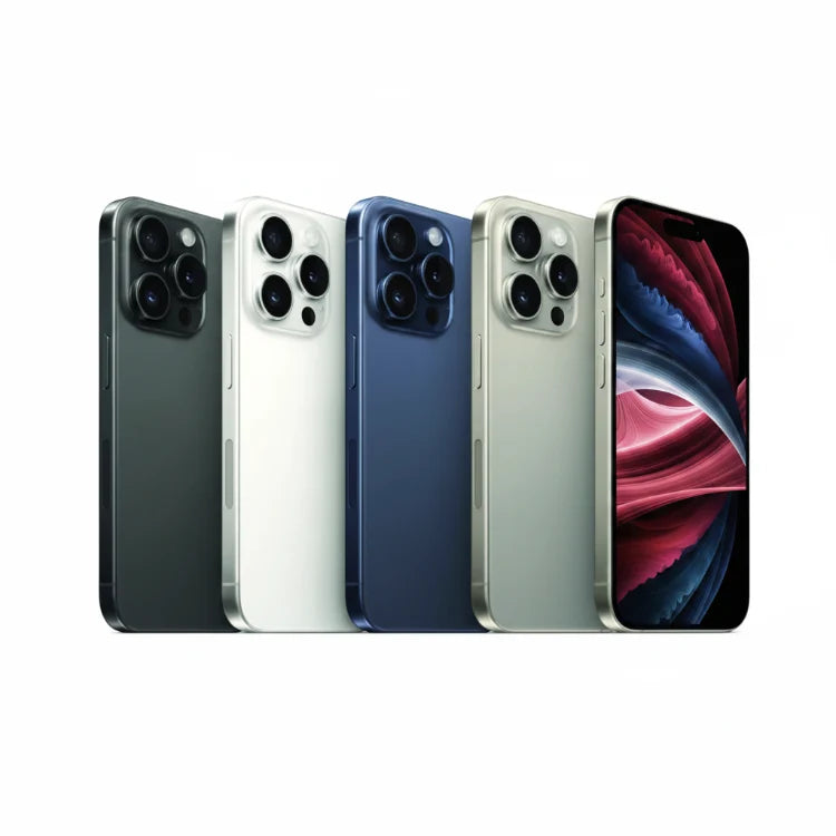 Apple iPhone 15 Pro Max - 256GB / 512GB / 1TB - Black, White, Blue & Natural Titanium - Good - Refurbished