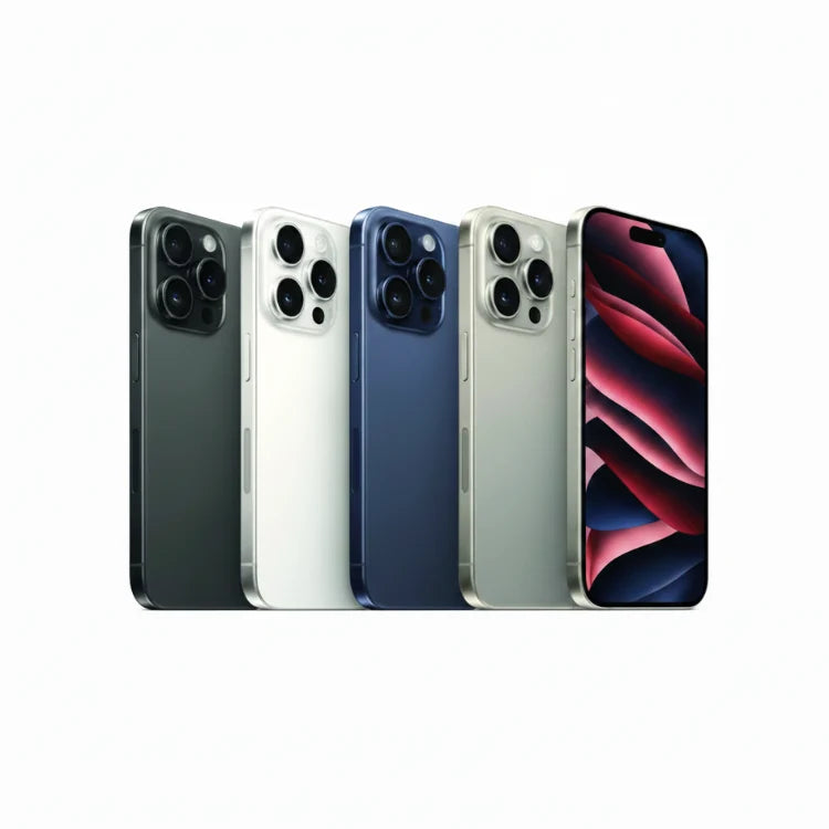 Apple iPhone 15 Pro Max - 256GB, 512GB, 1TB - Black, White, Blue & Natural Titanium - 80% battery - Pristine - Refurbished