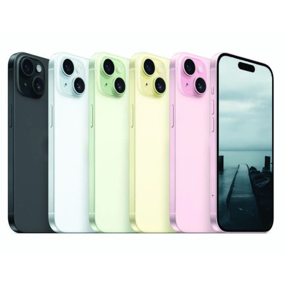 Apple iPhone 15 - 128GB, 256GB, 512GB - Pink, Yellow, Blue, Green & Black - 80% battery - Pristine - Refurbished