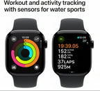 Apple Watch Series 10 46mm Jet Black Aluminium Case GPS + Cellular Sport Band - AU Version