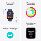 Apple Watch SE, 2nd Gen - 40mm, Midnight Aluminum Case, GPS, A2722 - Pristine Refurbished Apple