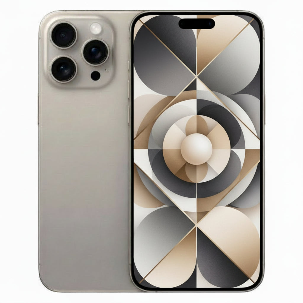 Apple iPhone 15 Pro - 128GB, 256GB, 512GB, 1TB - Black, White, Blue, Natural Titanium - 80% battery - Pristine - Refurbished