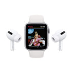 Apple Watch SE 40mm - Silver Aluminum Case with Sports Band - Pristine Refurbished Apple