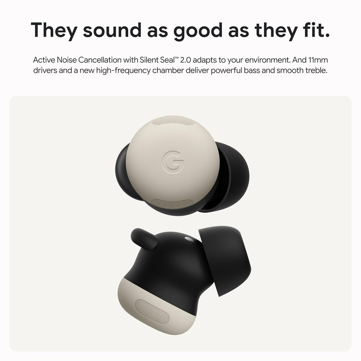 Google Pixel Buds Pro 2 - Porcelain (Wireless Noise-Cancelling Earbuds) - Open Never Used Google