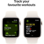 Apple Watch SE (2nd Gen) 44mm GPS + Cellular Starlight Aluminium Case with Starlight Sport Band (AU Version)