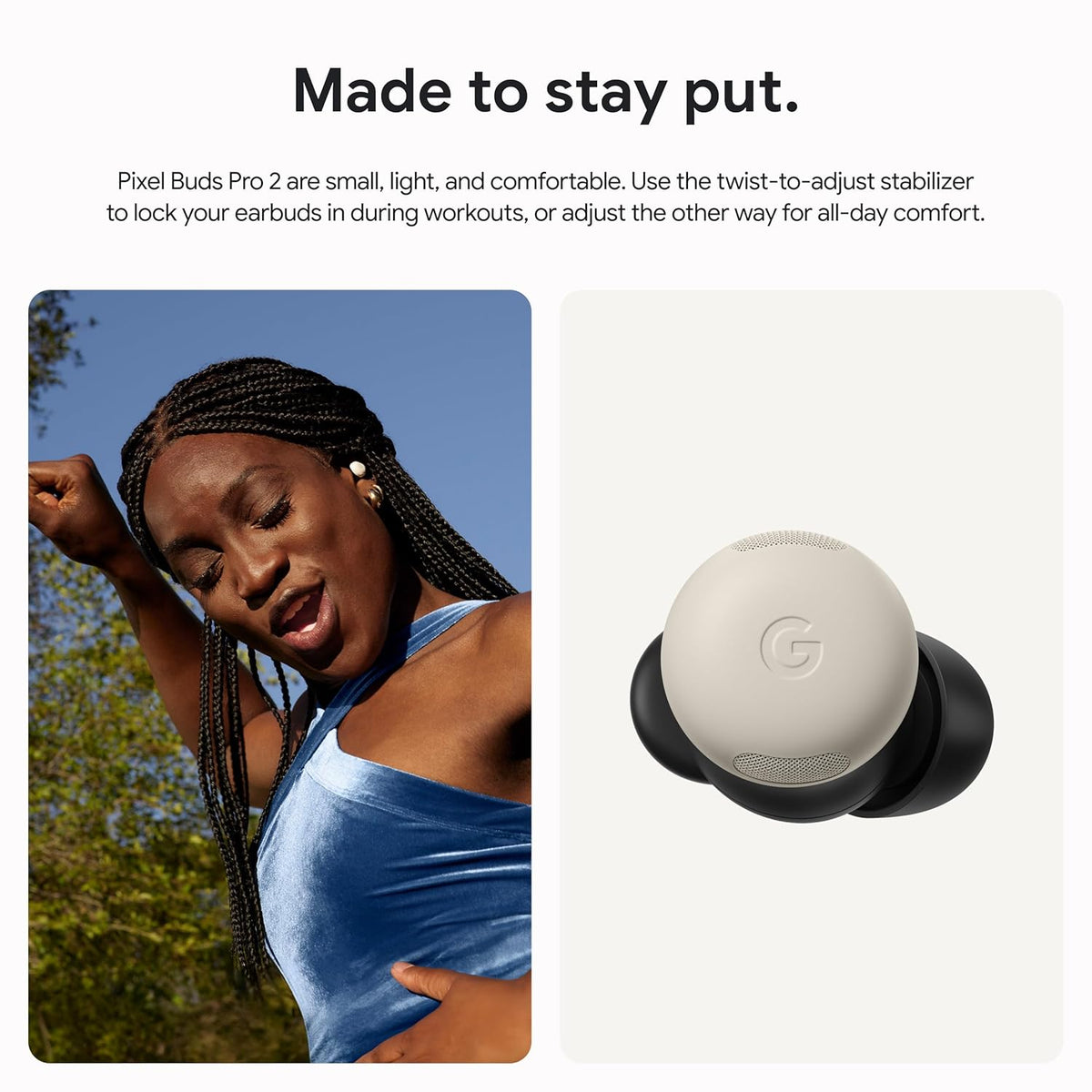 Google Pixel Buds Pro 2 - Porcelain (Wireless Noise-Cancelling Earbuds) - Open Never Used Google
