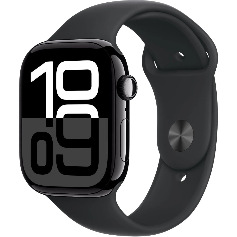 Angled view of Apple Watch Series 10 Rose Gold, clean display