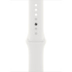 Apple Watch Series 8 GPS + Cellular, 45mm Silver Aluminium Case with S/M White Sport Band - Pristine - Refurbished Apple