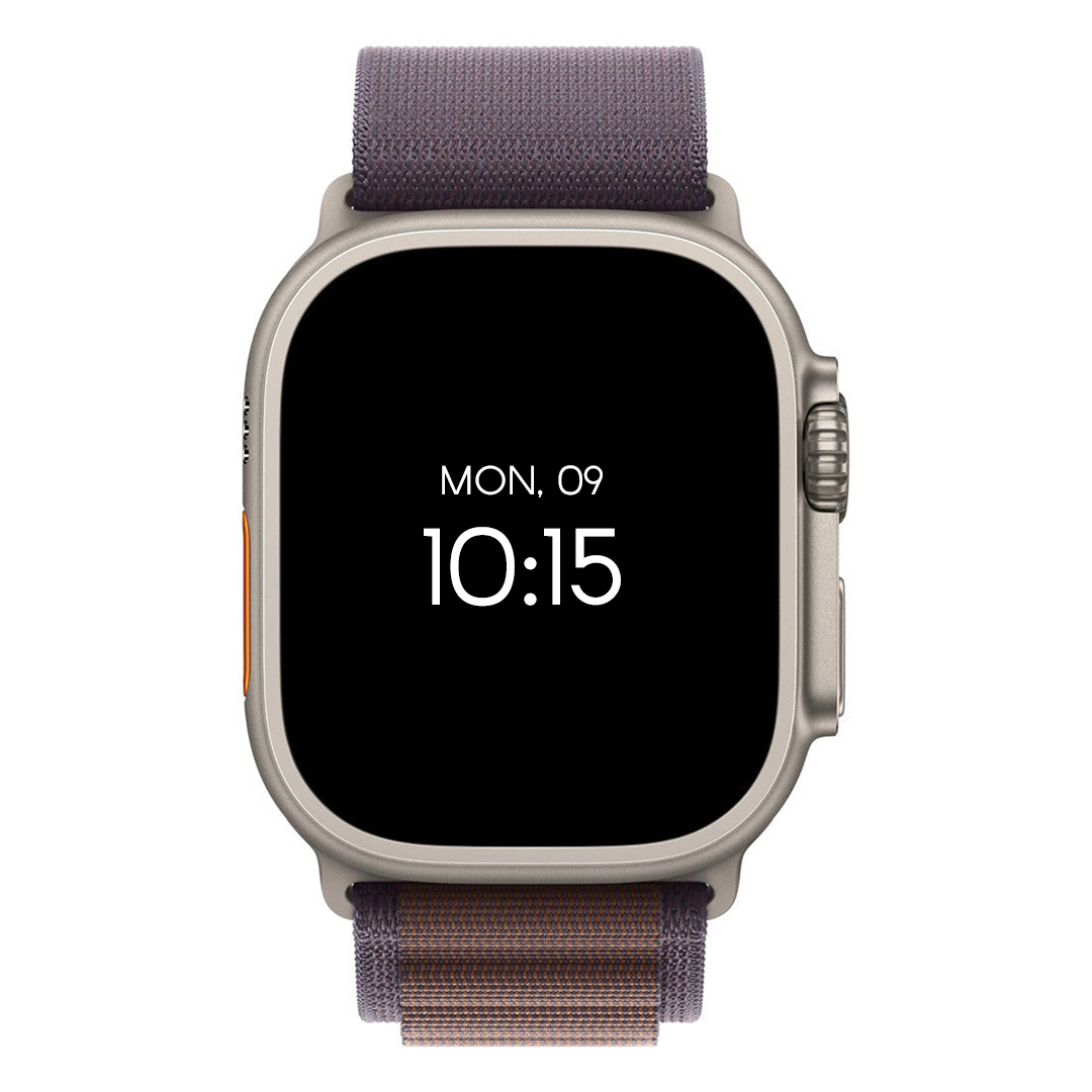 Apple Watch Ultra 2 49mm GPS + Cellular Titanium Case w/ Indigo Alpine Loop Medium - Pristine - Refurbished (AU Version)