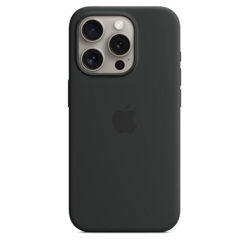 Apple iPhone 15 Pro Silicone Case with MagSafe Storm - Black
