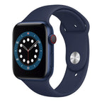 Apple Watch Series 6 44mm Aluminium Case w/ Navy Sport Band (GPS + Cellular) - AU Version