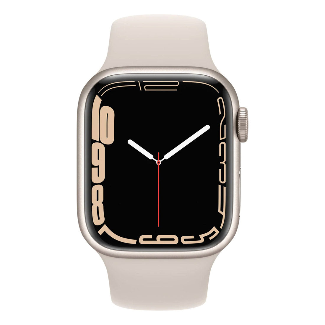 Apple Watch Series 7 45mm GPS Aluminium Case With Sport Band - Starlight - Pristine - Refurbished - AU Version Apple