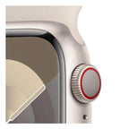 Apple Watch Series 9 41mm GPS + Cellular Starlight Aluminium Case with Starlight Sport Band (S/M) (Opened Never Used) (Copy) Apple
