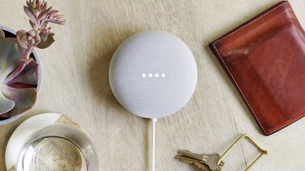 Google Nest Mini – Smart Speaker with Google Assistant – Chalk - Open Never Used - (AU Version)